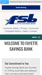 Mobile Screenshot of fayettesavings.com